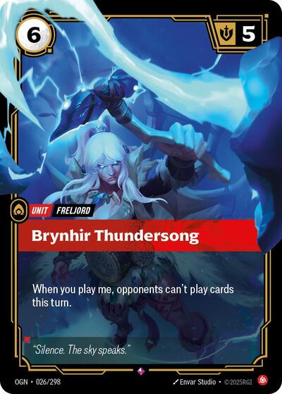 Riftbound - Origins - 026/298 Brynhir Thundersong Rare