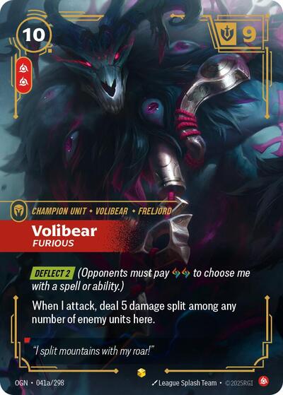 Riftbound - Origins - 041a/298 Volibear - Furious (Alternate Art) Showcase