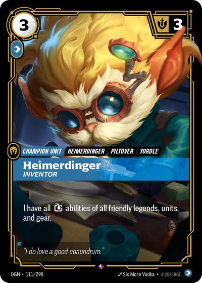 Riftbound - Origins - 111/298 Heimerdinger - Inventor Rare