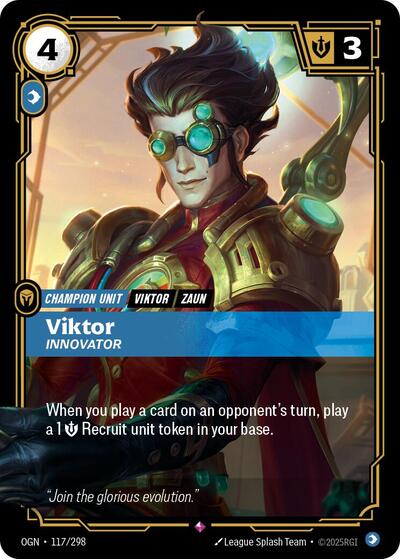 Riftbound - Origins - 117/298 Viktor - Innovator Rare
