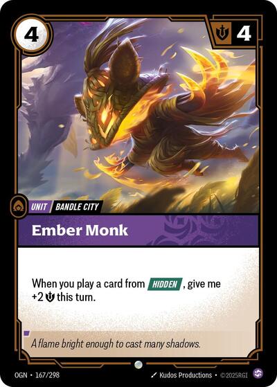 Riftbound - Origins - 167/298 Ember Monk Common