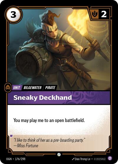 Riftbound - Origins - 176/298 Sneaky Deckhand Common