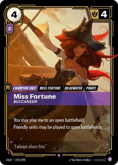 Riftbound - Origins - 193/298 Miss Fortune - Buccaneer Rare