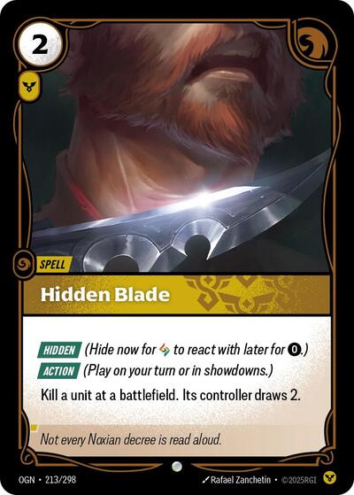 Riftbound - Origins - 213/298 Hidden Blade Common