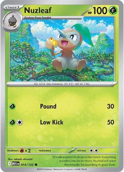 Mega Evolution - 014/132 Nuzleaf Common