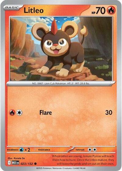 Mega Evolution - 023/132 Litleo Common
