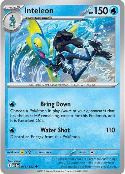 Mega Evolution - 041/132 Inteleon Uncommon