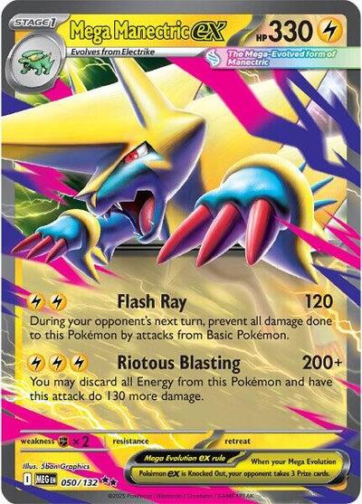 Mega Evolution - 050/132 Mega Manectric ex Double Rare