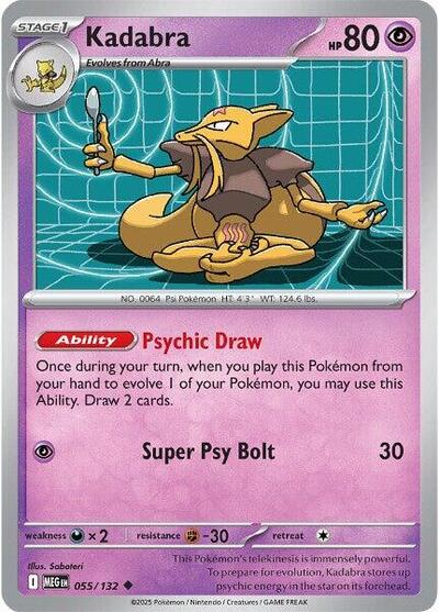 Mega Evolution - 055/132 Kadabra Uncommon