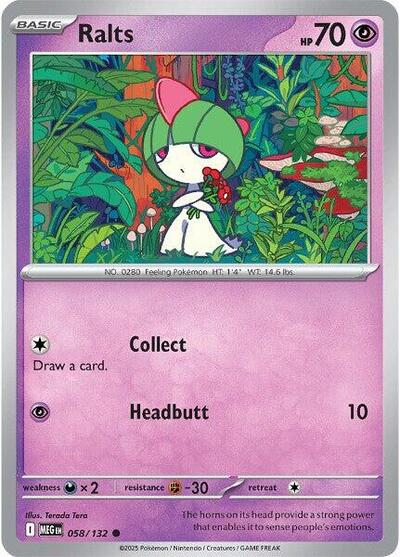 Mega Evolution - 058/132 Ralts Common