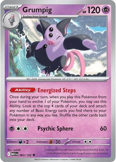 Mega Evolution - 063/132 Grumpig Uncommon