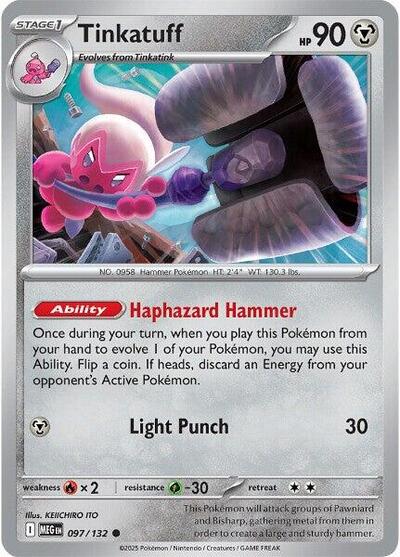 Mega Evolution - 097/132 Tinkatuff Common