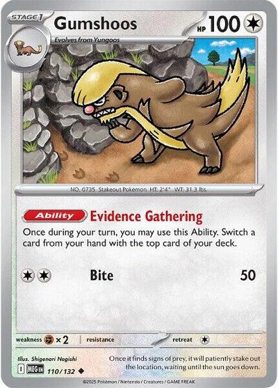 Mega Evolution - 110/132 Gumshoos Uncommon