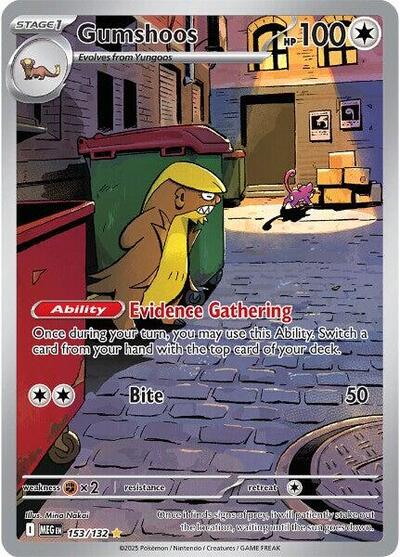 Mega Evolution - 153/132 Gumshoos Illustration Rare