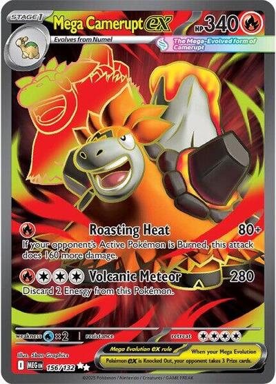 Mega Evolution - 156/132 Mega Camerupt ex Ultra Rare