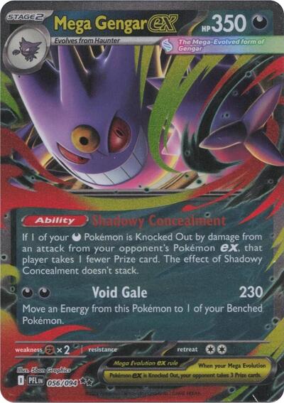 Mega Evolution Phantasmal Flames - 056/094 Mega Gengar ex Double Rare