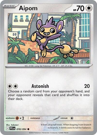 Mega Evolution Phantasmal Flames - 078/094 Aipom Common