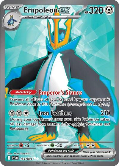 Mega Evolution Phantasmal Flames - 114/094 Empoleon ex Ultra Rare