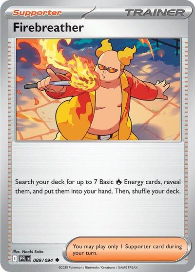Mega Evolution Phantasmal Flames - 089/094 Firebreather Uncommon