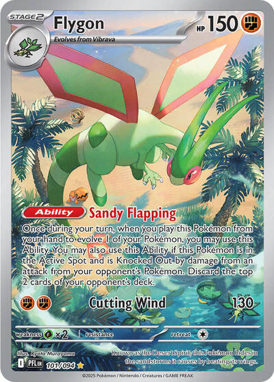 Mega Evolution Phantasmal Flames - 101/094 Flygon Illustration Rare
