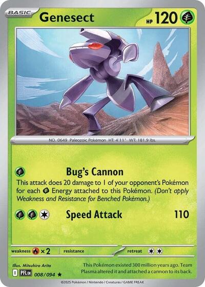 Mega Evolution Phantasmal Flames - 008/094 Genesect Rare