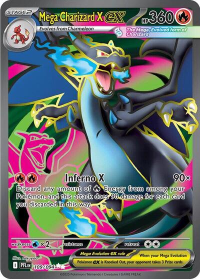 Mega Evolution Phantasmal Flames - 109/094 Mega Charizard X ex Ultra Rare