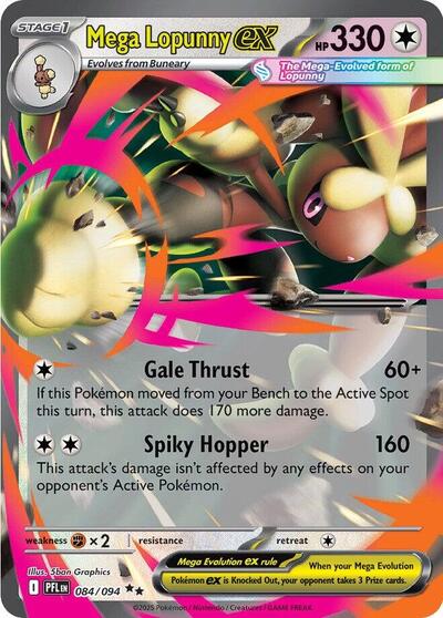 Mega Evolution Phantasmal Flames - 084/094 Mega Lopunny ex Double Rare