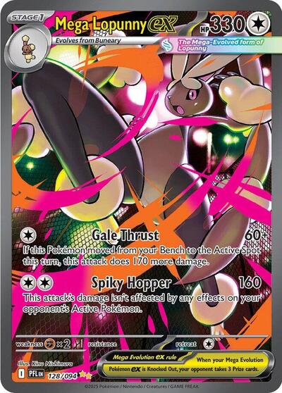 Mega Evolution Phantasmal Flames - 128/094 Mega Lopunny ex Special Illustration Rare