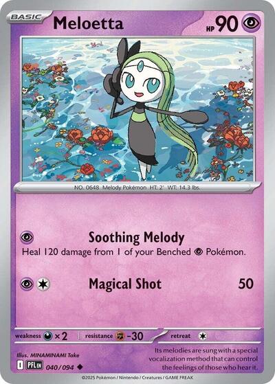 Mega Evolution Phantasmal Flames - 040/094 Meloetta Uncommon