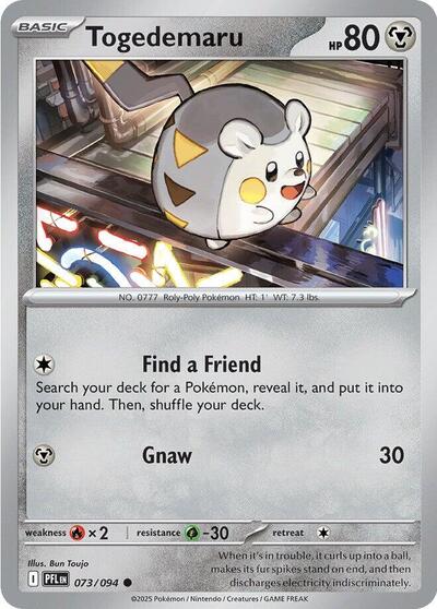 Mega Evolution Phantasmal Flames - 073/094 Togedemaru Common