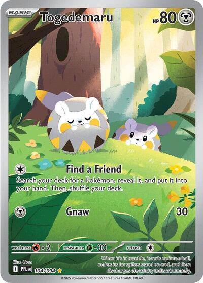 Mega Evolution Phantasmal Flames - 104/094 Togedemaru Illustration Rare