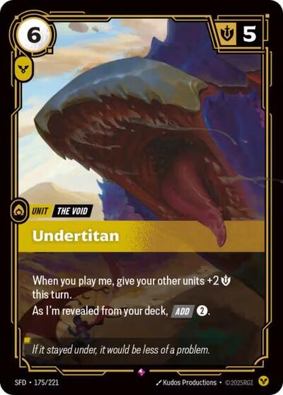Riftbound Spiritforged - 175/221 Undertitan Rare