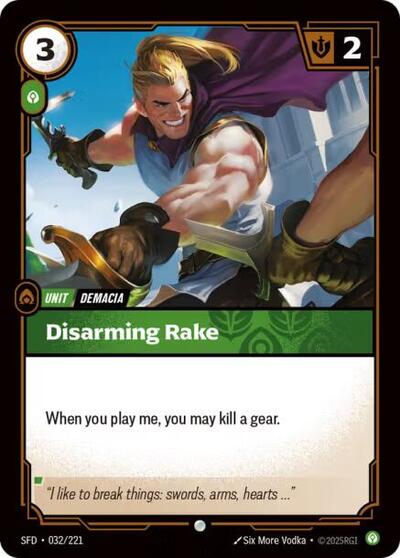 Riftbound Spiritforged - 032/221 Disarming Rake Common