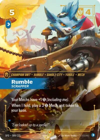 Riftbound Spiritforged - 089/221 Rumble - Scrapper Epic