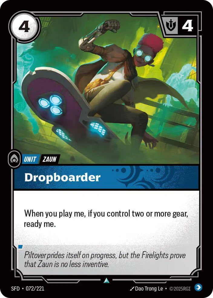 Riftbound Spiritforged - 072/221 Dropboarder Uncommon