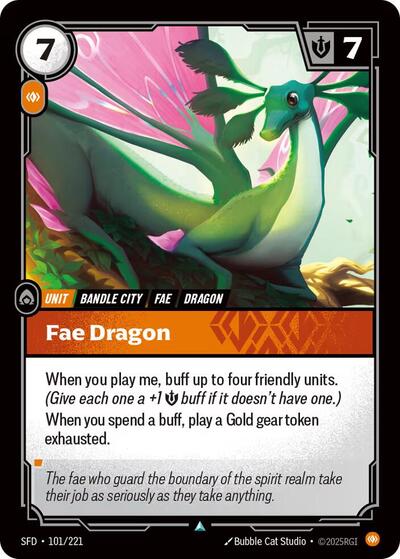 Riftbound Spiritforged - 101/221 Fae Dragon Uncommon