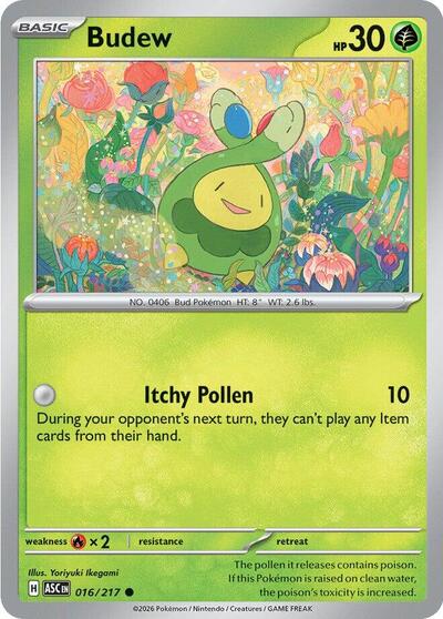 Mega Evolution Ascended Heroes - 016/217 Budew Common