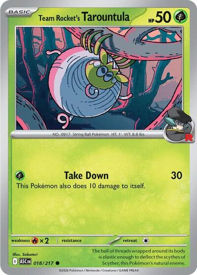 Mega Evolution Ascended Heroes - 018/217 Team Rocket's Tarountula Common
