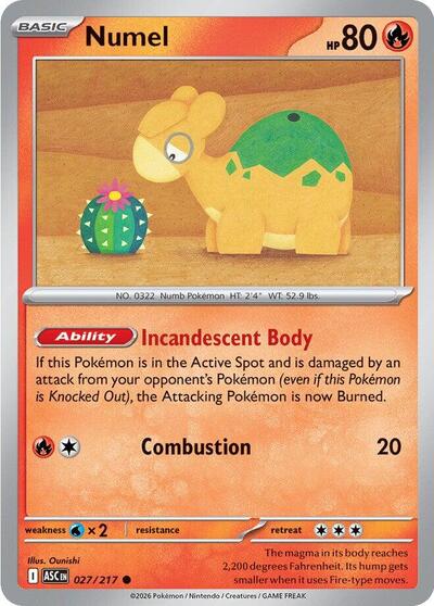 Mega Evolution Ascended Heroes - 027/217 Numel Common