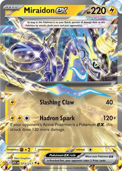 Mega Evolution Ascended Heroes - 073/217 Miraidon ex Double Rare