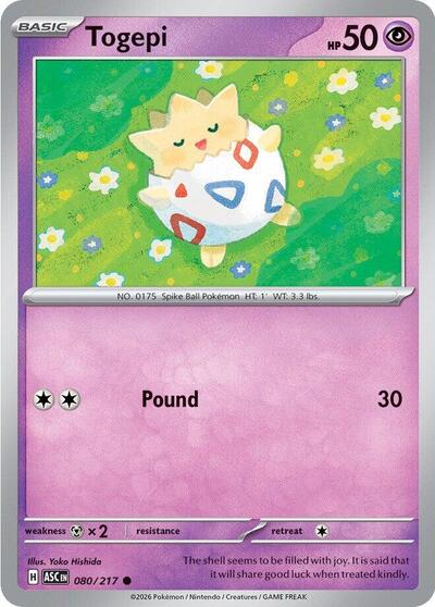 ME: Ascended Heroes - 080/217 Togepi Common