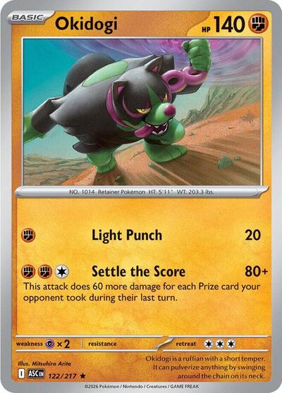 Mega Evolution Ascended Heroes - 122/217 Okidogi Rare