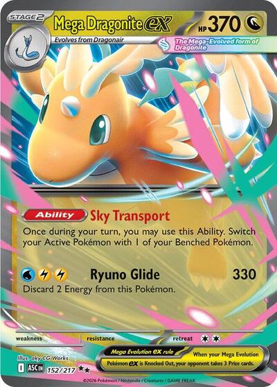 Mega Evolution Ascended Heroes - 152/217 Mega Dragonite ex Double Rare