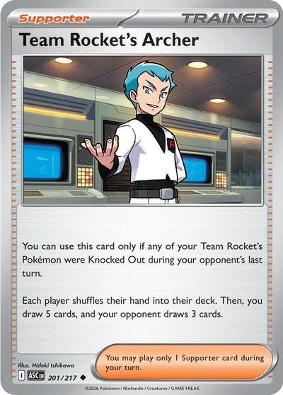 ME: Ascended Heroes - 201/217 Team Rocket's Archer Uncommon