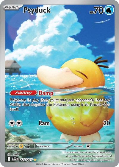 Mega Evolution Ascended Heroes - 226/217 Psyduck Illustration Rare