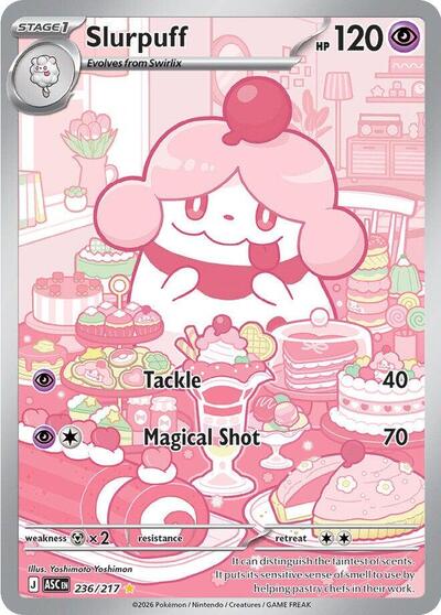 Mega Evolution Ascended Heroes - 236/217 Slurpuff Illustration Rare