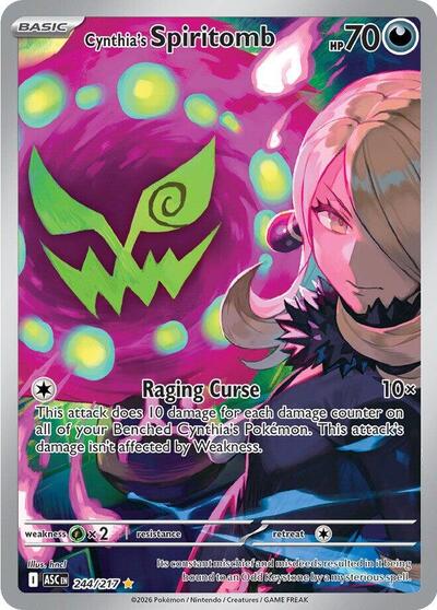 Mega Evolution Ascended Heroes - 244/217 Cynthia's Spiritomb Illustration Rare