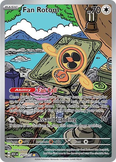 Mega Evolution Ascended Heroes - 250/217 Fan Rotom Illustration Rare