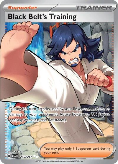 Mega Evolution Ascended Heroes - 255/217 Black Belt's Training Ultra Rare