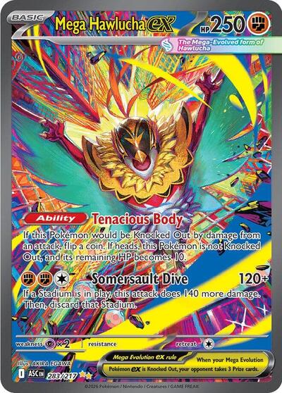 Mega Evolution Ascended Heroes - 283/217 Mega Hawlucha ex Special Illustration Rare